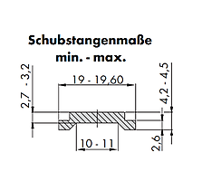 ALU OPERATING ROD L = 600MM