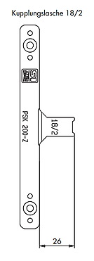 COUPLING BRACKET 18/2 TS C25