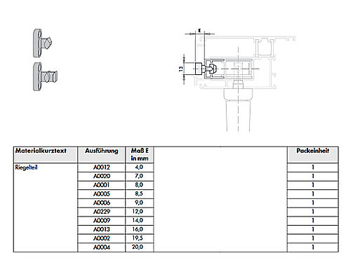 BAG TOP LOCKING PART A0006 TS  B20