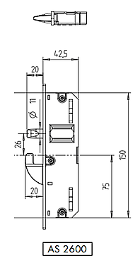 ADDITIONAL-LOCK-SET AS2600 G